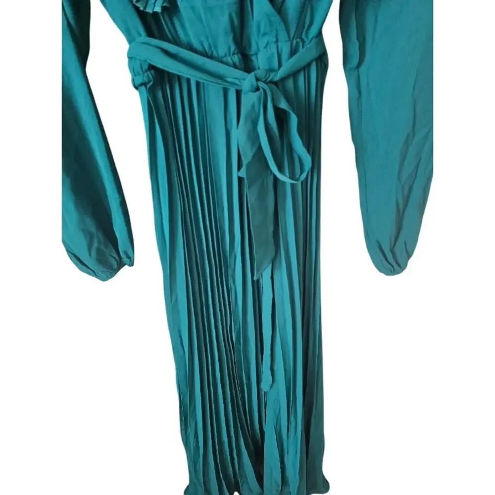 superdown Pleated Emma Maxi Dress in Hunter – EUC, Size Small - Picture 3 of 6